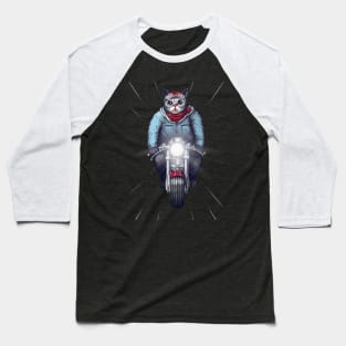 Cat Bikers Baseball T-Shirt